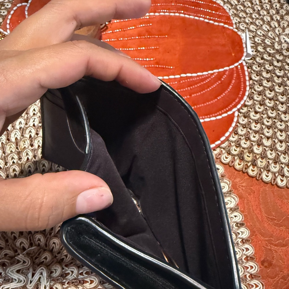 Coach Embossed Black Leather Wallet - Picture 5 of 6